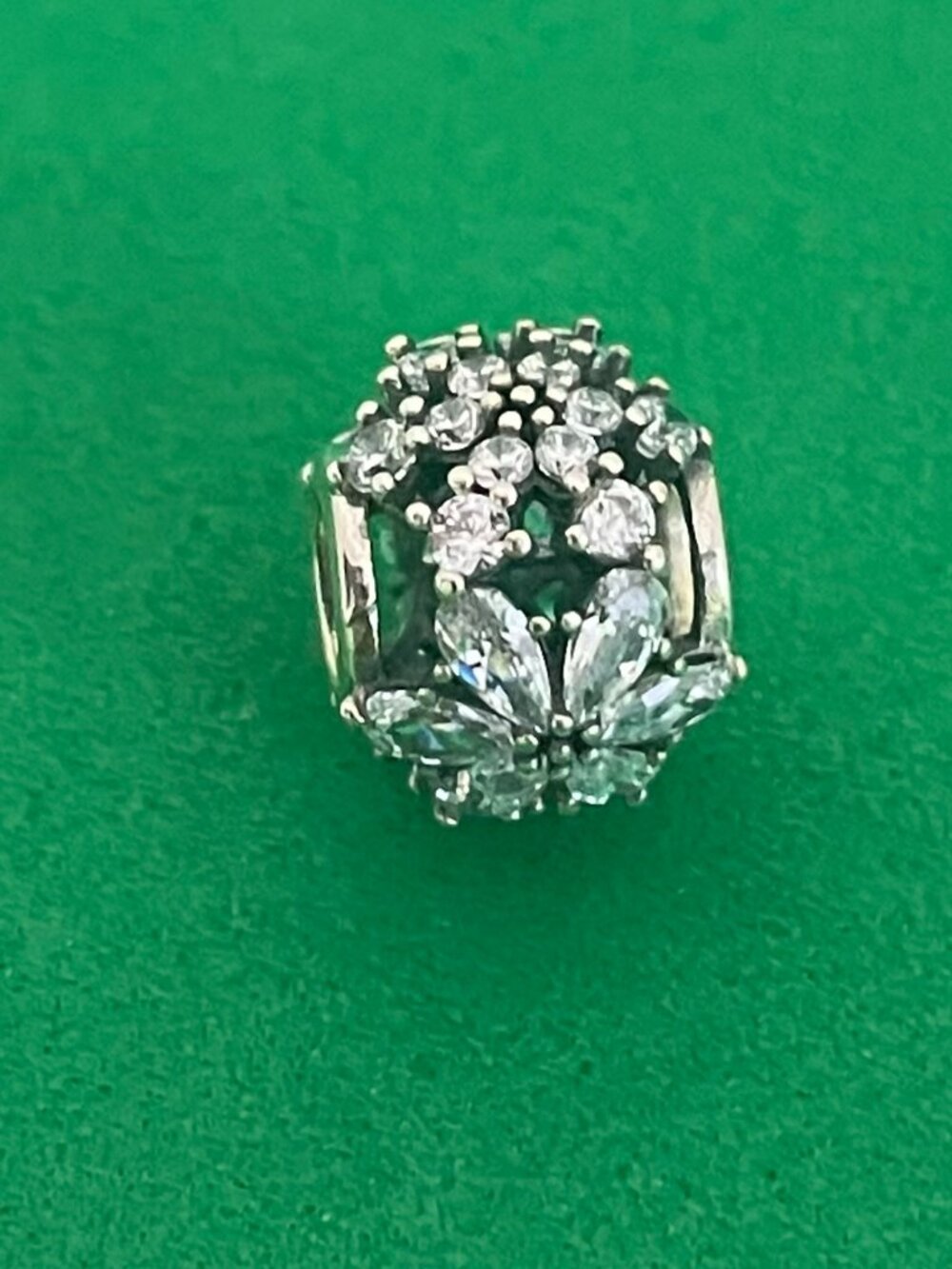 Authentic Pandora Sparkling Herbarium Cluster Round Charm